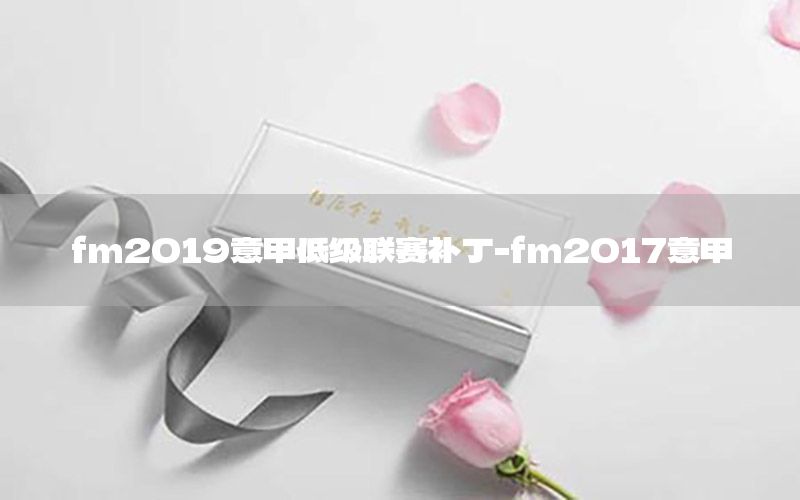 fm2019意甲低级联赛补丁-fm2017意甲